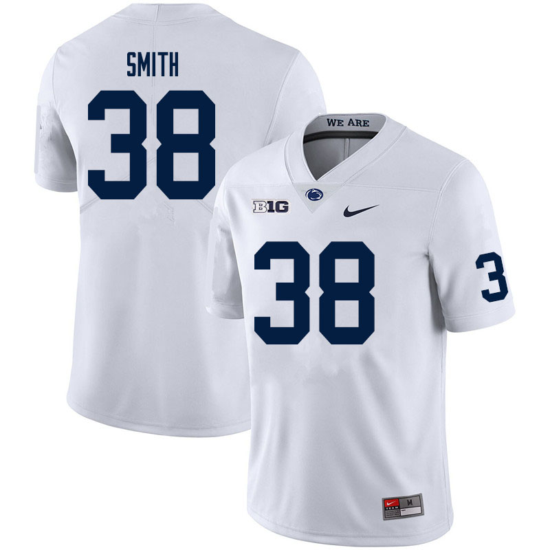 Men #38 Tank Smith Penn State Nittany Lions College Football Jerseys Sale-White - Click Image to Close
